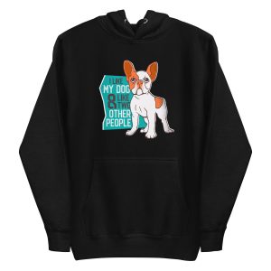unisex-premium-pullover-hoodie-black-front-6a158f3f428e6.jpg I Love My Dog Hoodie
