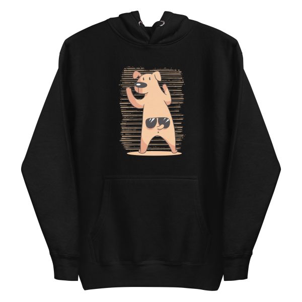 Funny Dog Tail Sunglasses Hoodie