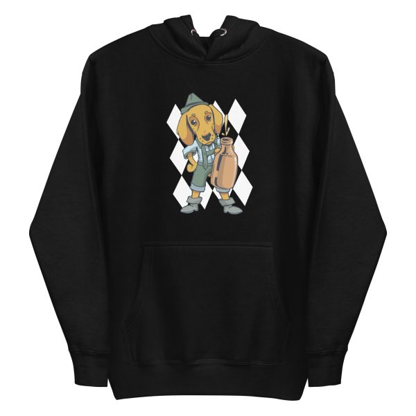 Drinking Dachshund Dog Hoodie