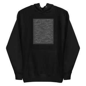 Doodle Lined Cats Hoodie
