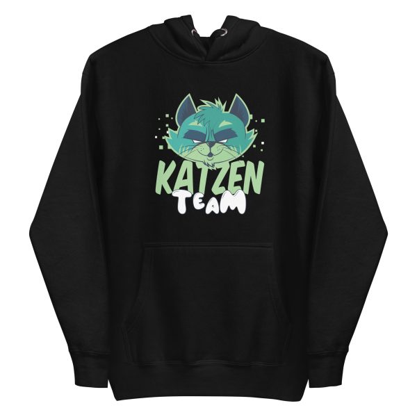 unisex-premium-pullover-hoodie-black-front-6a16da89221a3.jpg Team Katzen Hoodie