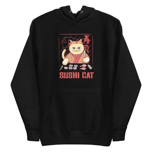 unisex-premium-pullover-hoodie-black-front-6a16eb9a5bdc9.jpg Sushi Cat Hoodie