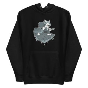 unisex-premium-pullover-hoodie-black-front-6a179c874b28c.jpg Thief Cat Hoodie