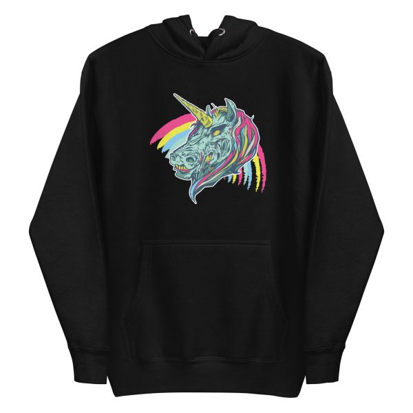 unisex-premium-pullover-hoodie-black-front-6a17db5c094a4.jpg Zombie Unicorn Hoodie