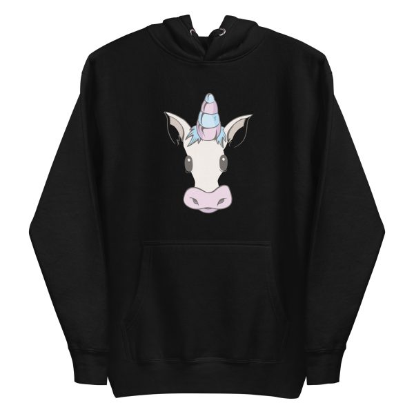 unisex-premium-pullover-hoodie-black-front-6a17ece5025dc.jpg Unicorn Face Hoodie