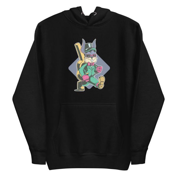 Rabbit Carrying Guitar Hoodie