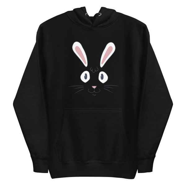 unisex-premium-pullover-hoodie-black-front-6a18408714ec8.jpg Rabbit Face Hoodie