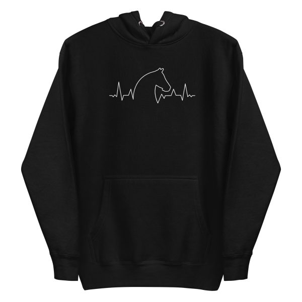 unisex-premium-pullover-hoodie-black-front-6a1844efb4eef.jpg Horse Heartbeat Hoodie