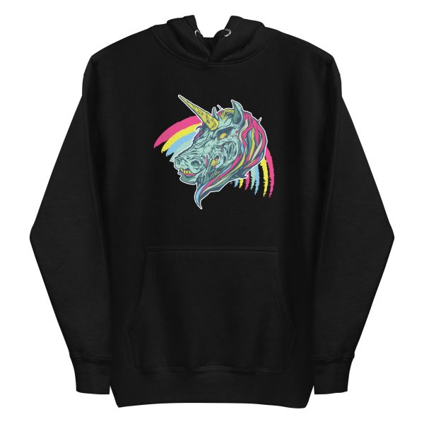 unisex-premium-pullover-hoodie-black-front-6a18fbb822315.jpg Creepy Unicorn Hoodie