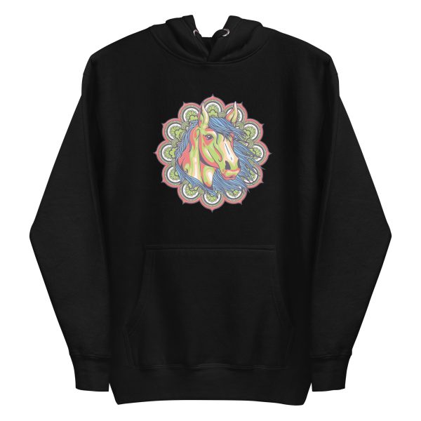 Colorful Mandala Horse Hoodie