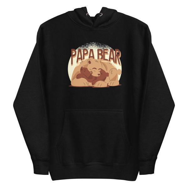 unisex-premium-pullover-hoodie-black-front-6a195fcb94b51.jpg Papa Bear Hoodie