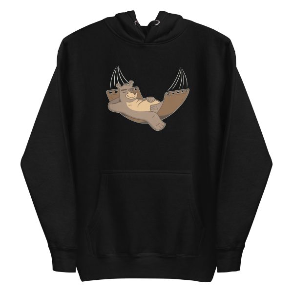 unisex-premium-pullover-hoodie-black-front-6a19627bc80f9.jpg Relaxing Bear Hoodie