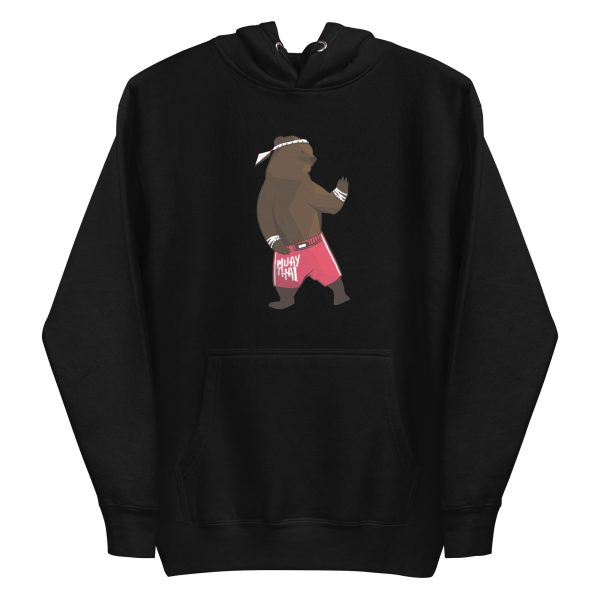 unisex-premium-pullover-hoodie-black-front-6a196317a6b5d.jpg Muay Thai Bear Hoodie