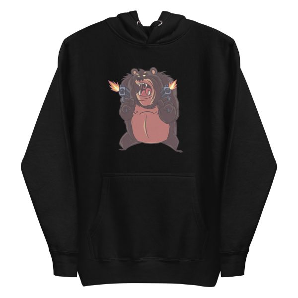 unisex-premium-pullover-hoodie-black-front-6a196d54c4116.jpg Angry Bear Shooting Hoodie