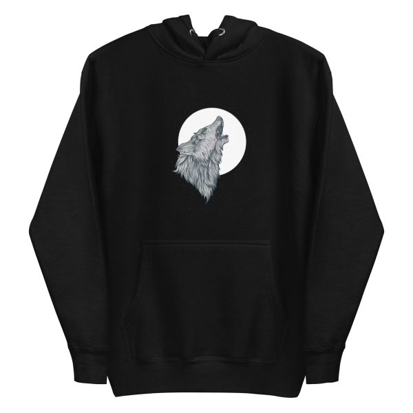 unisex-premium-pullover-hoodie-black-front-6a198749b0f23.jpg Wolf Howling Hoodie