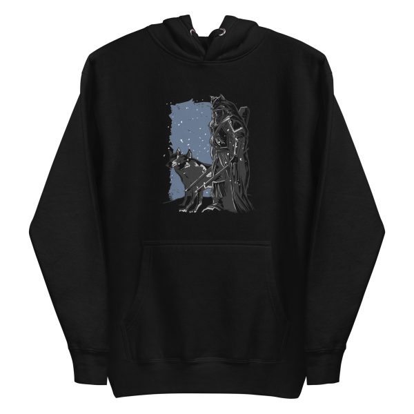 unisex-premium-pullover-hoodie-black-front-6a1a9d01904d9.jpg Viking and Wolves Hoodie