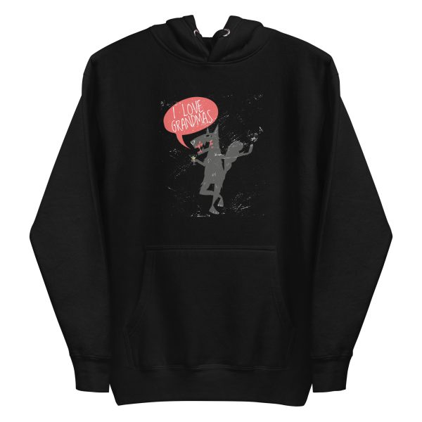 unisex-premium-pullover-hoodie-black-front-6a1ac96e18d7f.jpg I Love Grandmas Hoodie