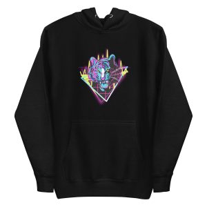 unisex-premium-pullover-hoodie-black-front-6a1acc86f0151.jpg Neon Tiger Hoodie