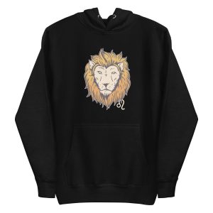 unisex-premium-pullover-hoodie-black-front-6a1af590113df.jpg Leo Zodiac Hoodie