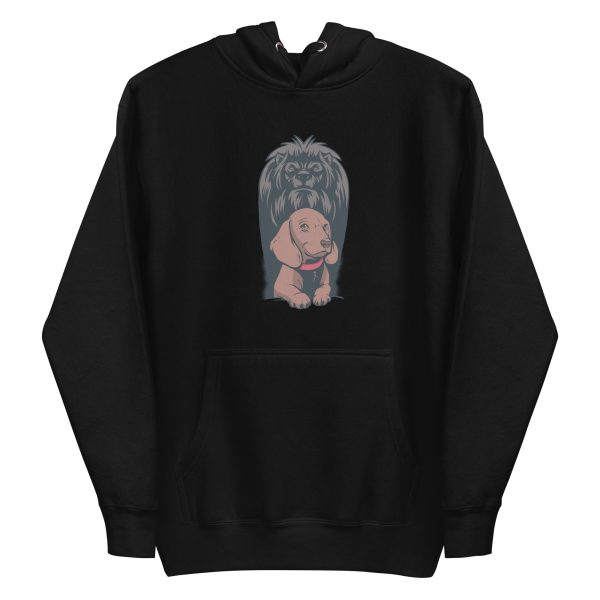 unisex-premium-pullover-hoodie-black-front-6a1bb8ea51caa.jpg Dog Lion Shadow Hoodie