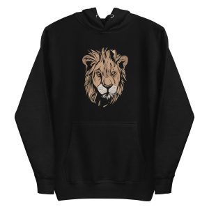 unisex-premium-pullover-hoodie-black-front-6a1bbb1b9f227.jpg Lion Head Grunge Hoodie