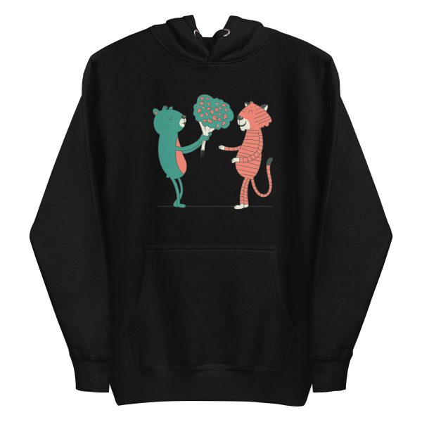 Bear and Tiger Flowers Hoodie