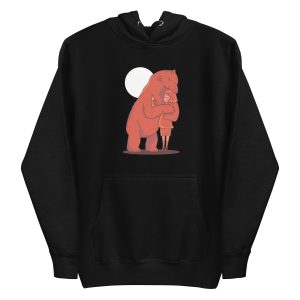 unisex-premium-pullover-hoodie-black-front-6a1bde3bdeb95.jpg Girl Hugging Bear Hoodie
