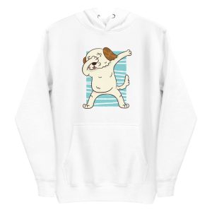 unisex-premium-pullover-hoodie-white-front-6a1595f215450.jpg Dabbing Morkie Dog Hoodie