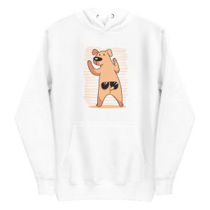 Funny Dog Tail Sunglasses Hoodie