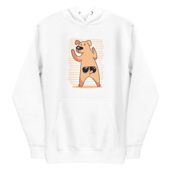Funny Dog Tail Sunglasses Hoodie