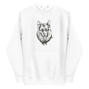 German Shepherd Linear Hoodie