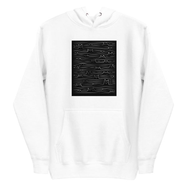 unisex-premium-pullover-hoodie-white-front-6a16d1d9a2bea.jpg Doodle Lined Cats Hoodie
