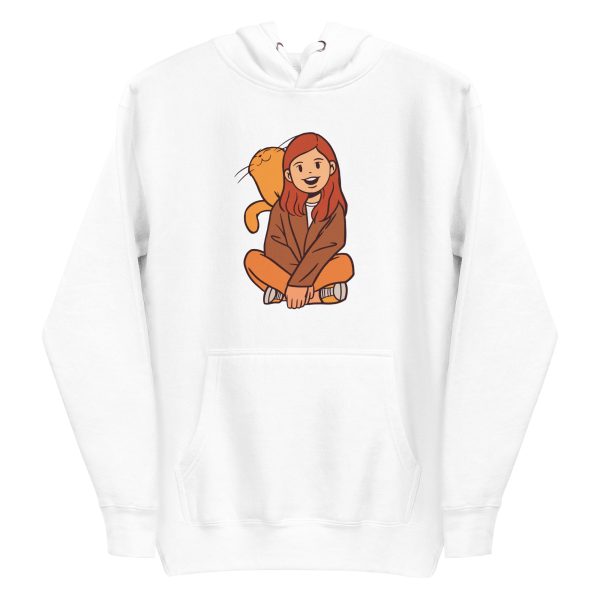 Girl With Kitten Hoodie
