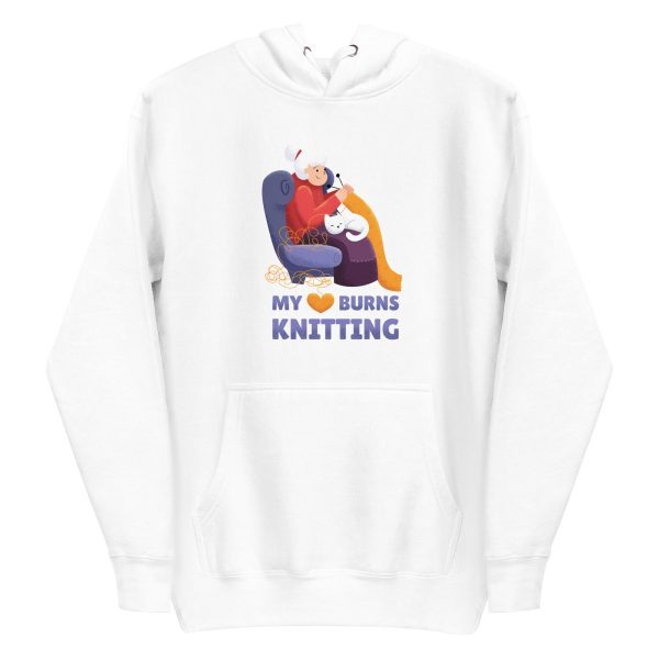 unisex-premium-pullover-hoodie-white-front-6a16d41b22e5d.jpg Knitting Granny Hoodie