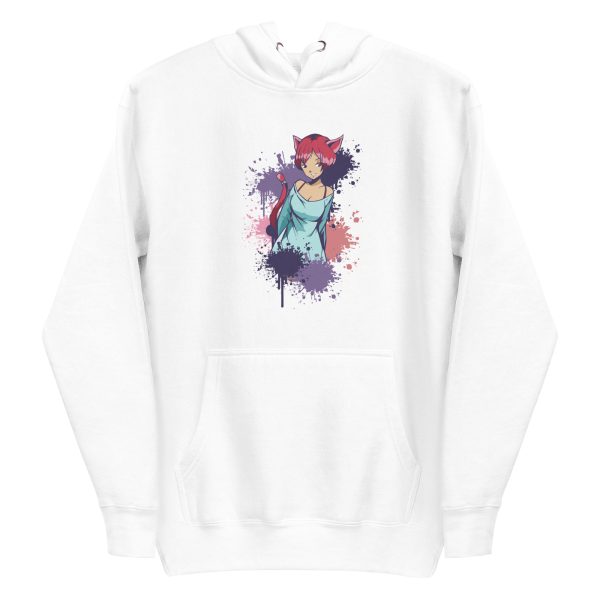 unisex-premium-pullover-hoodie-white-front-6a16d9863b024.jpg Neko Girl Colourful Hoodie