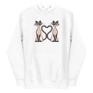 unisex-premium-pullover-hoodie-white-front-6a16da3527cba.jpg Siamese Cats Heart Hoodie