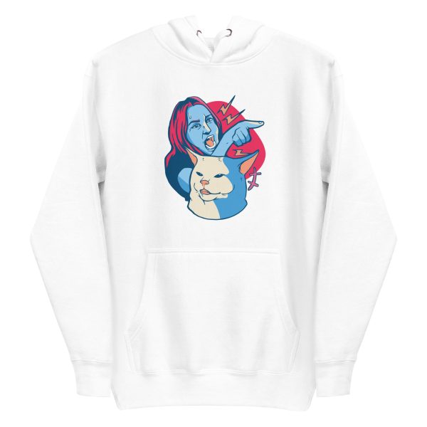unisex-premium-pullover-hoodie-white-front-6a16e024a8b33.jpg Screaming Lady Meme Hoodie