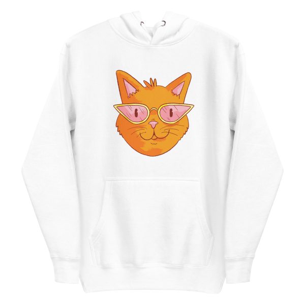 Stylish Glasses Cat Hoodie