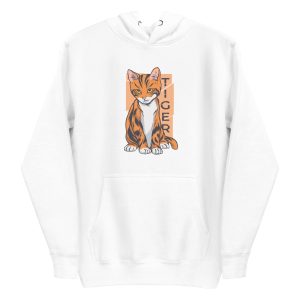 unisex-premium-pullover-hoodie-white-front-6a17a3fa9cc54.jpg Tiger Cat Hoodie