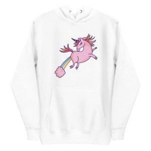 unisex-premium-pullover-hoodie-white-front-6a17a86044c02.jpg Pink Unicorn Flying Hoodie
