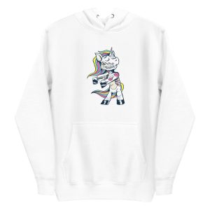 unisex-premium-pullover-hoodie-white-front-6a17dc038b461.jpg Zombie Unicorn Floss Hoodie