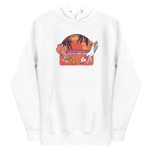 unisex-premium-pullover-hoodie-white-front-6a17e8579b967.jpg Unicorn and Flamingo Beach Hoodie