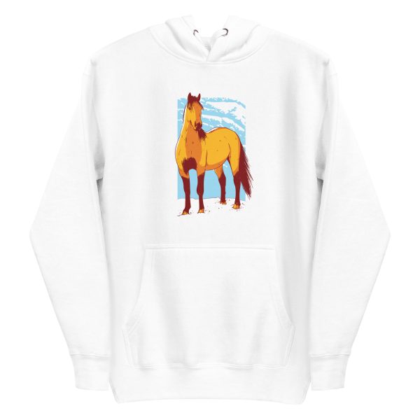 unisex-premium-pullover-hoodie-white-front-6a182a3ea4bf1.jpg Horse Illustration Hoodie