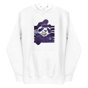 unisex-premium-pullover-hoodie-white-front-6a182e36b6f15.jpg Policeman Panda Hoodie