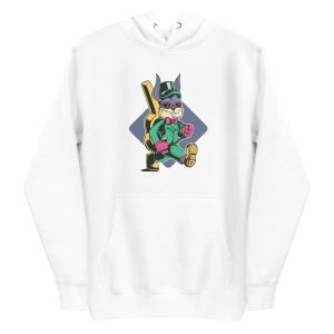 Rabbit Carrying Guitar Hoodie