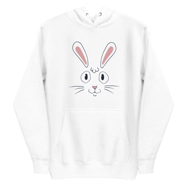 unisex-premium-pullover-hoodie-white-front-6a18408712a47.jpg Rabbit Face Hoodie