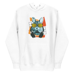 Cool Rabbit With Sunglasses Hoodie