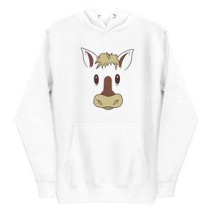 unisex-premium-pullover-hoodie-white-front-6a1844b0a0c9b.jpg Horse Face Hoodie