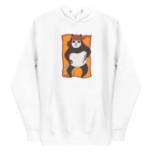 unisex-premium-pullover-hoodie-white-front-6a18497442659.jpg Panda Pirate Hoodie