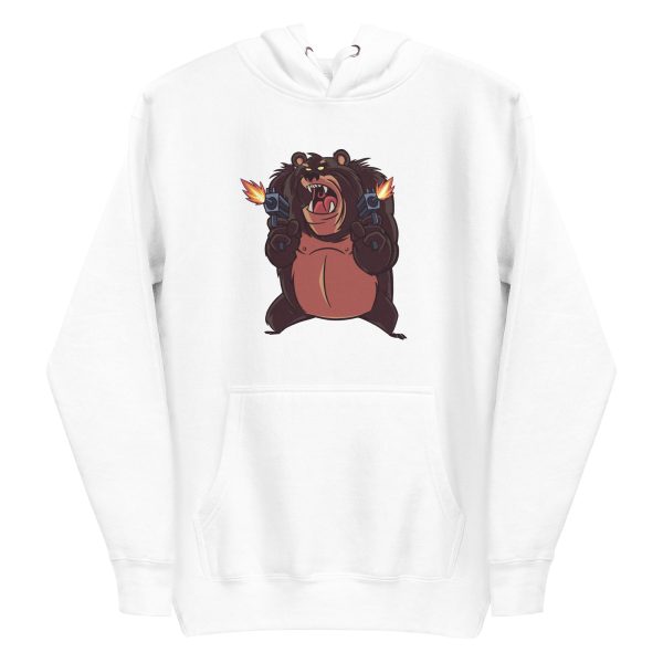 unisex-premium-pullover-hoodie-white-front-6a196d54be035.jpg Angry Bear Shooting Hoodie